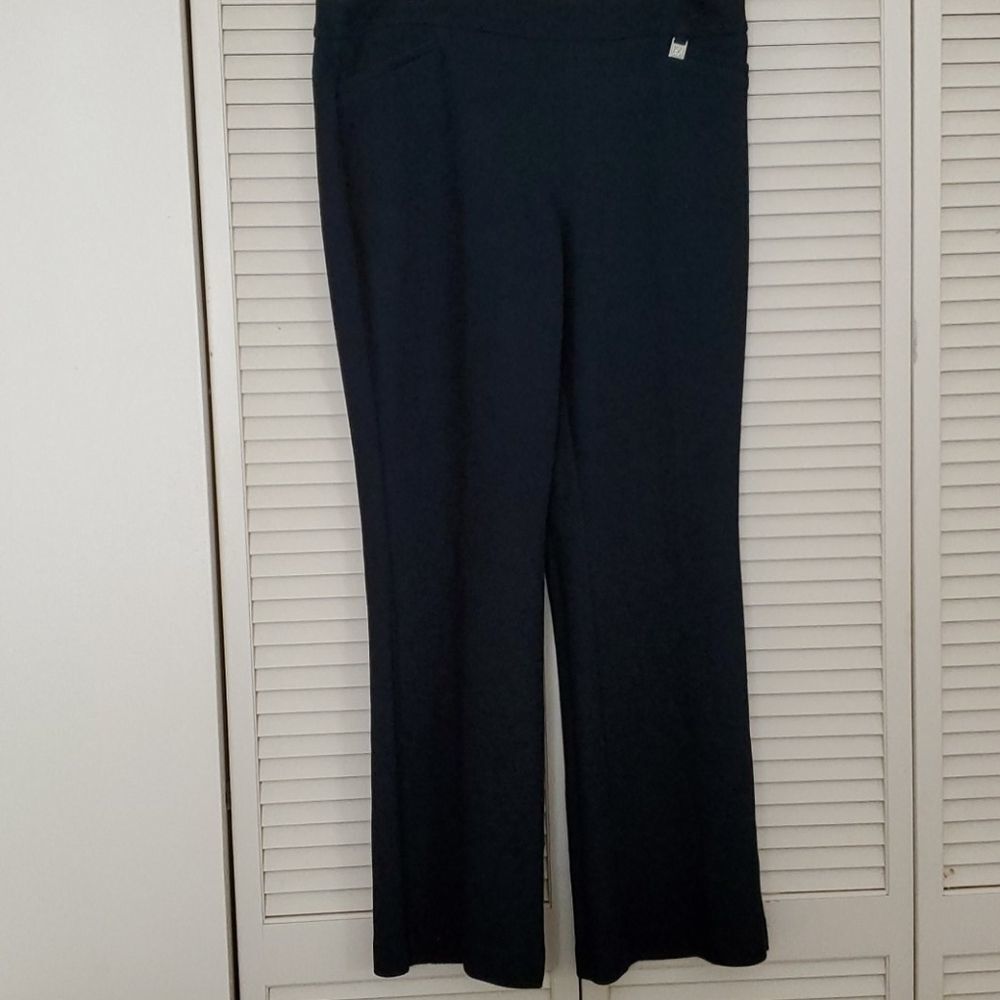 👍7TH AVE NY& C green wide leg career pants